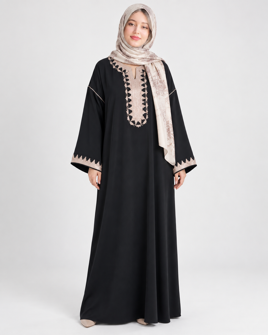 The Nayla Kaftan — Noir